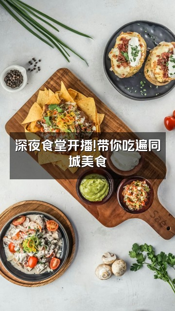 抖音艾美家同城团购号视频封面：深夜食堂开播！带你吃遍同城美食